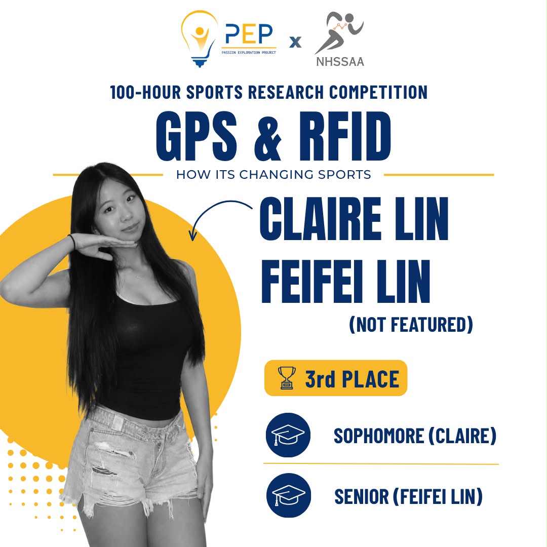 PEP NHSSAA Third Place Winner: Claire Lin and Yun Fei Lin