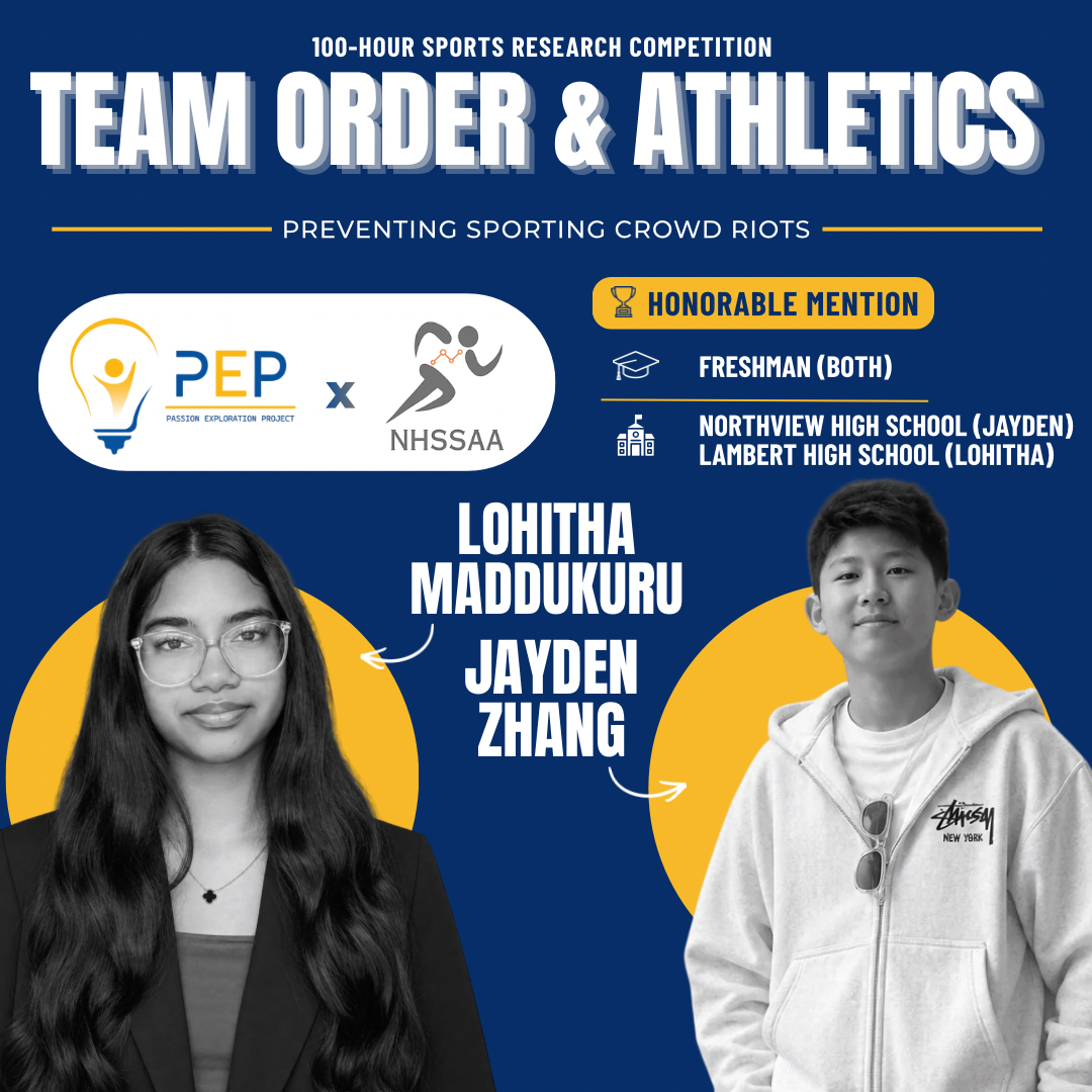 PEP NHSSAA Honorable Mention: Team Order & Athletics