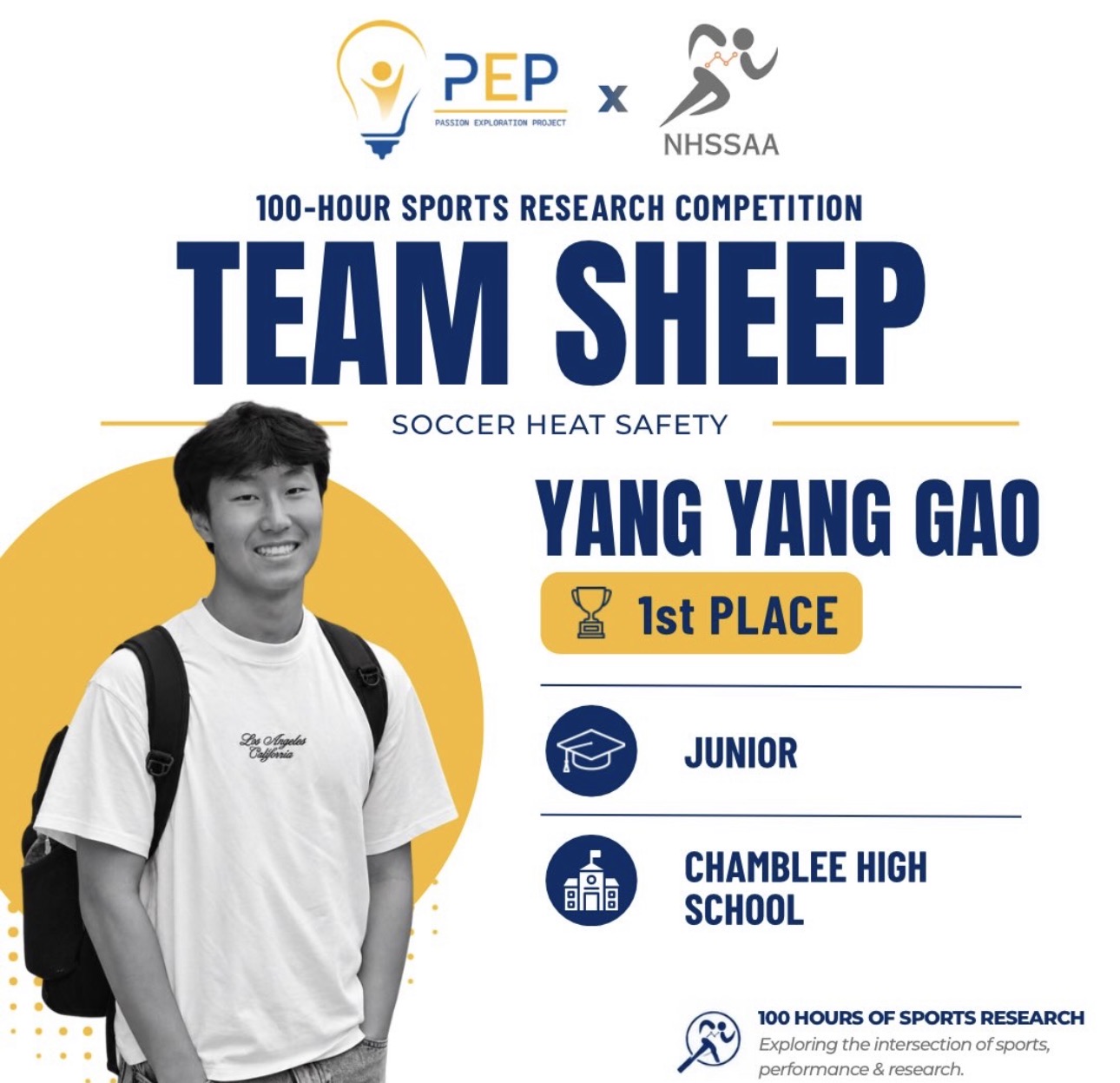 PEP NHSSAA First Place Winner: Team Sheep